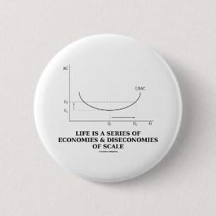 Chapa Redonda De 5 Cm La vida es una serie de economías y de