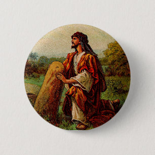 Chapa Redonda De 5 Cm La visión de Jacob y la promesa de Dios