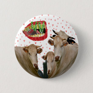 Chapa Redonda De 5 Cm La Voz Vegan