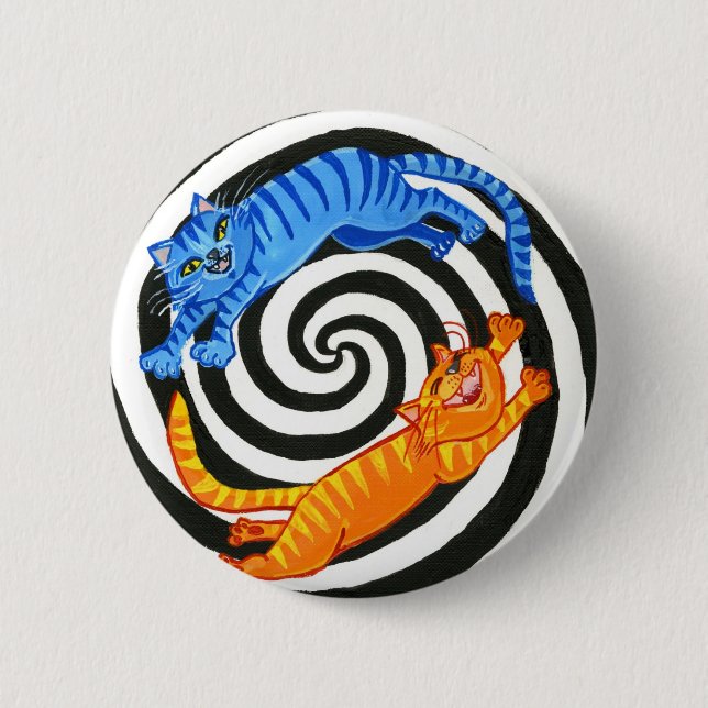 Chapa Redonda De 5 Cm La zona del gatito (Anverso)