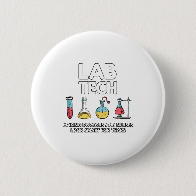Chapa Redonda De 5 Cm Lab Tech Laboratory (Anverso)