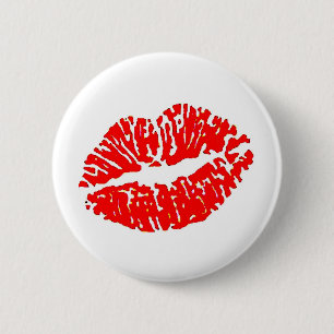 Chapa Redonda De 5 Cm labios-7571-rojo