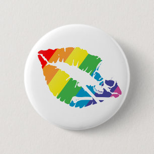 Chapa Redonda De 5 Cm labios envenenados