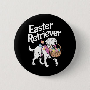 Chapa Redonda De 5 Cm Labrador Golden Retriever Bunny Springs Eggings Ea