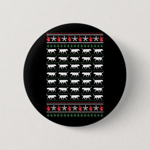 Chapa Redonda De 5 Cm Labrador recuperador Feliz Navidad Fea Sweater Do