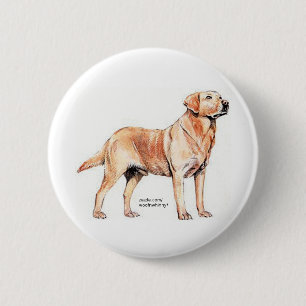 Chapa Redonda De 5 Cm Labrador Retriever