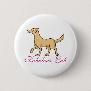 Chapa Redonda De 5 Cm Labrador retriever fabuloso