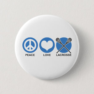 Chapa Redonda De 5 Cm Lacrosse de Peace Love