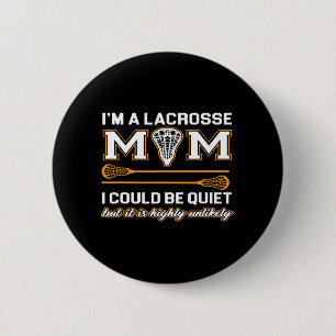 Chapa Redonda De 5 Cm Lacrosse Mom Lacrosse Gifts