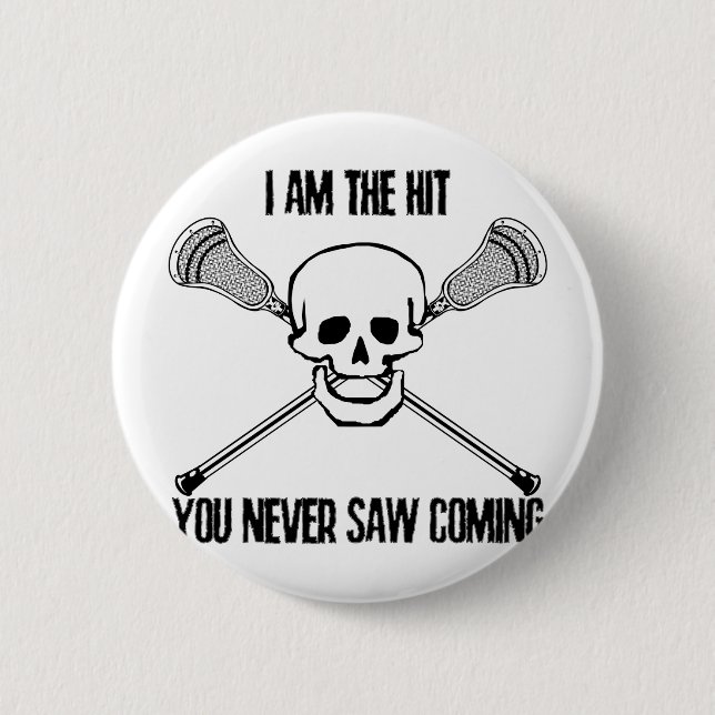 Chapa Redonda De 5 Cm LaCrosse soy el golpe (Anverso)