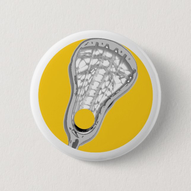 Chapa Redonda De 5 Cm Lacrosse Team Button (Anverso)