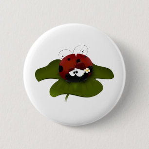 Chapa Redonda De 5 Cm Lady Bug