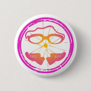 Chapa Redonda De 5 Cm Lady Triathlon, triatlón femenino