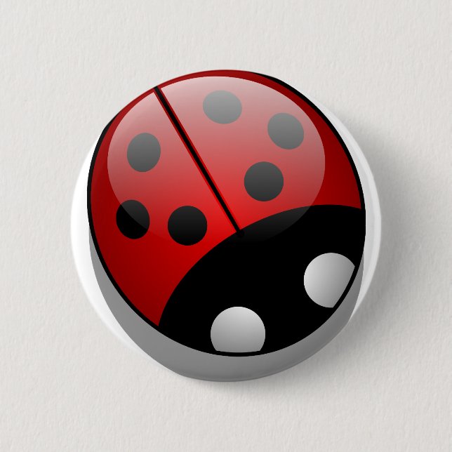 Chapa Redonda De 5 Cm Ladybug (Anverso)