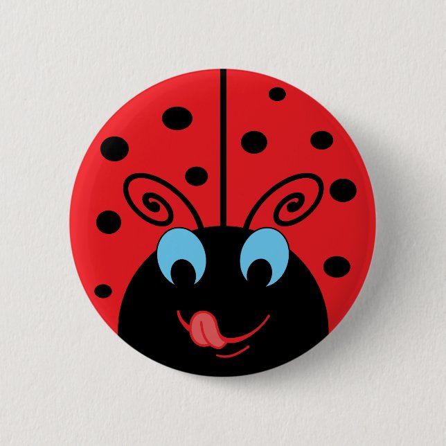 Chapa Redonda De 5 Cm Ladybug (Anverso)