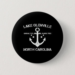 Chapa Redonda De 5 Cm Lago Glenville Carolina del Norte Campamento de Pe