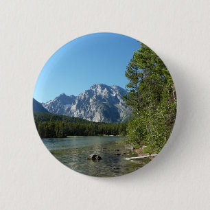 Chapa Redonda De 5 Cm Lago Leigh en el Parque Nacional Grand Teton