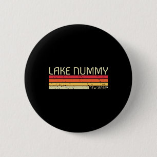 Chapa Redonda De 5 Cm Lago Nummy Nueva Jersey Divertido Verano de Pesca 