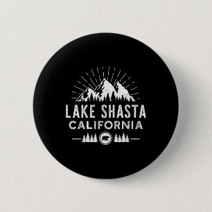 Chapa Redonda De 5 Cm Lago Shasta California - Montaña Esquí Senderismo 