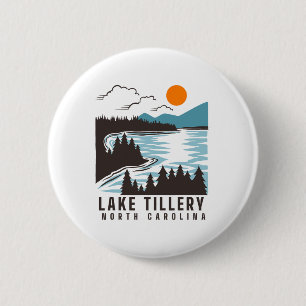 Chapa Redonda De 5 Cm Lago Tillery Carolina del Norte Verano Vida en el