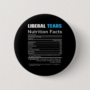Chapa Redonda De 5 Cm Lágrimas Liberales Regalo Republicano Anti Liberal