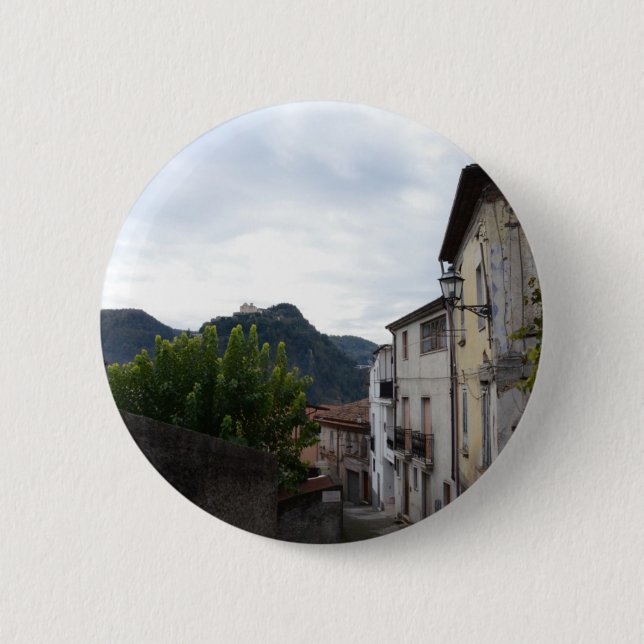 Chapa Redonda De 5 Cm Laino Borgo (Anverso)