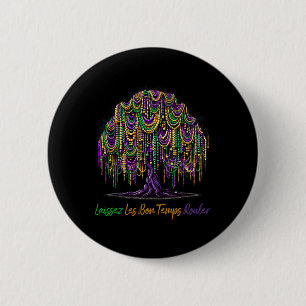 Chapa Redonda De 5 Cm Laissez Les Bon Temps Rouler Mardi Gras Tree Beads
