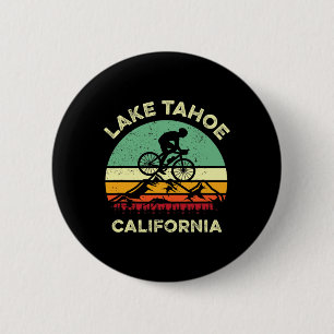 Chapa Redonda De 5 Cm Lake Tahoe California Ciclismo de Montaña Retro Mo