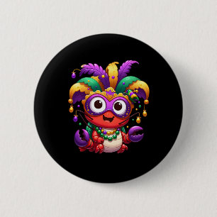 Chapa Redonda De 5 Cm Langostinos Hervir Mardi Gras Costume Mascarada Ho