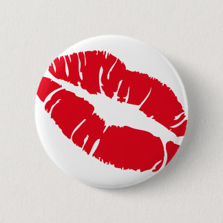 Chapa Redonda De 5 Cm Lápiz labial del beso