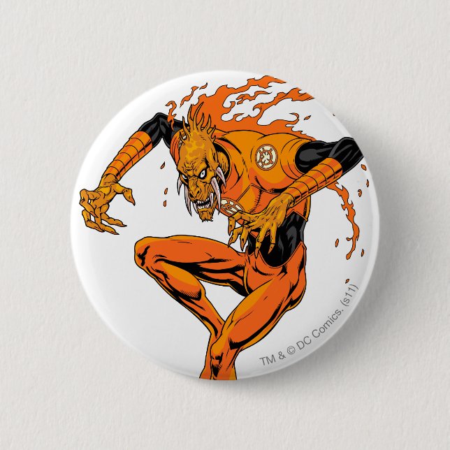 Chapa Redonda De 5 Cm Larfleeze - Agent Orange 1 (Anverso)