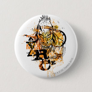Chapa Redonda De 5 Cm Larfleeze - Agent Orange 11