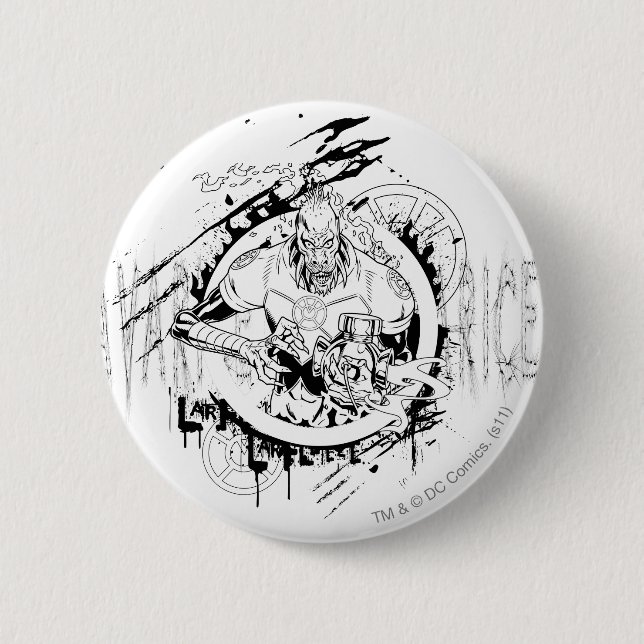 Chapa Redonda De 5 Cm Larfleeze - Agent Orange 15 (Anverso)