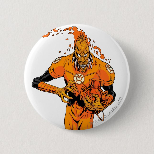 Chapa Redonda De 5 Cm Larfleeze - Agent Orange 4 (Anverso)