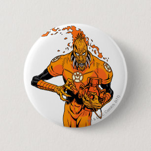Chapa Redonda De 5 Cm Larfleeze - Agent Orange 4