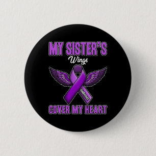 Chapa Redonda De 5 Cm Las alas de la hermana cubren mi sobredosis del ex