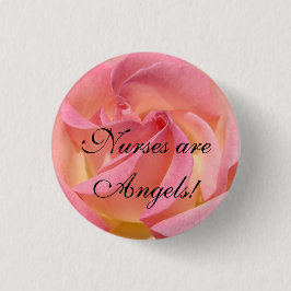 Chapa Redonda De 5 Cm ¡Las enfermeras son ángeles! botones que cuidan