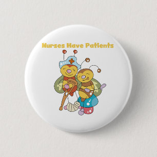 Chapa Redonda De 5 Cm Las enfermeras tienen pacientes