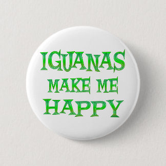 Chapa Redonda De 5 Cm Las iguanas me hacen feliz