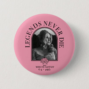 Chapa Redonda De 5 Cm Las leyendas nunca mueren - El Lotus blanco