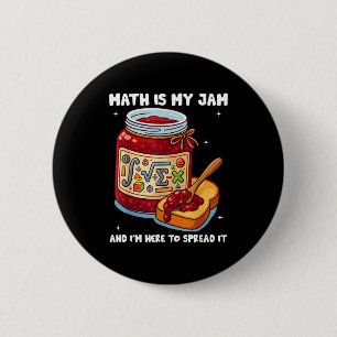 Chapa Redonda De 5 Cm Las Matemáticas Son Mi Pasión Y Estoy Aquí Para Di