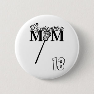 Chapa Redonda De 5 Cm Las Mujeres Aman Lacrosse Mom Lacrosse #13 Shirt L
