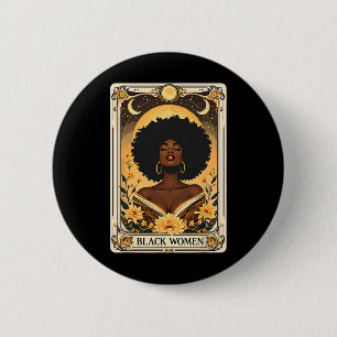 Chapa Redonda De 5 Cm Las mujeres negras afro pelo negro Historia del me