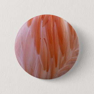 Chapa Redonda De 5 Cm Las plumas flamencas en tonos rosas