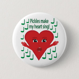 Chapa Redonda De 5 Cm "¡Las pollas hacen cantar mi corazón!" Corazón de