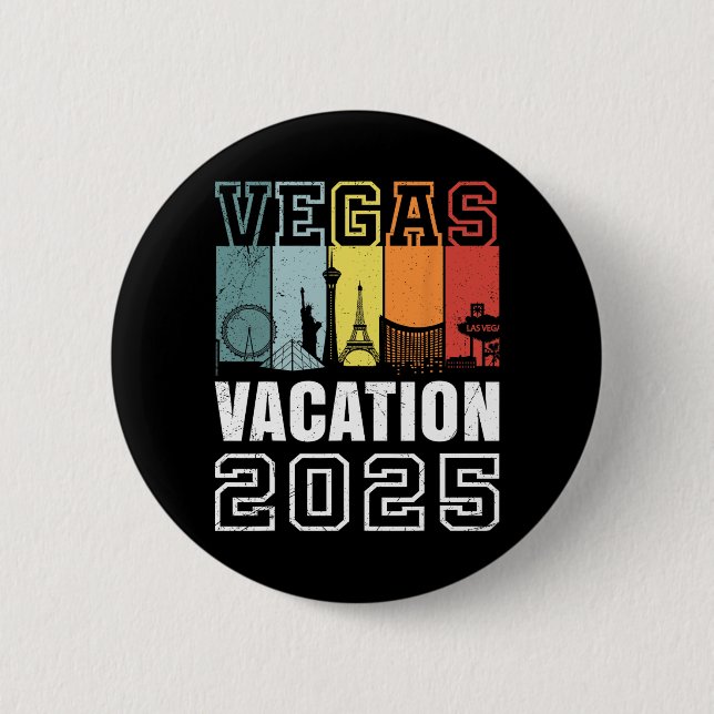 Chapa Redonda De 5 Cm Las Vegas 2025  (Anverso)