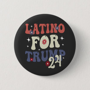 Chapa Redonda De 5 Cm Latino por regalo mexicano de Trump 2024