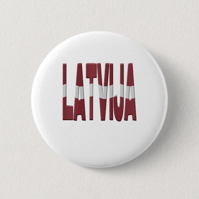 Chapa Redonda De 5 Cm Latvia flag (Anverso)