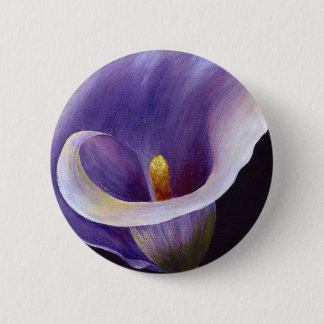 Chapa Redonda De 5 Cm Lavender Calla Lily