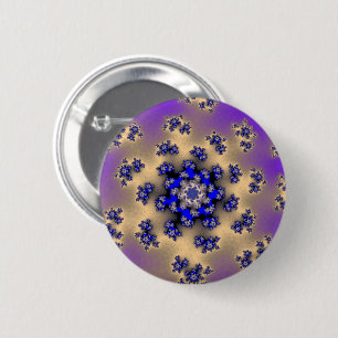 Chapa Redonda De 5 Cm Lavender Floral Sprinkles